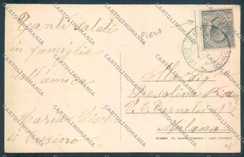Como Lanzo d'Intelvi PIEGA cartolina LQ3067 – retro