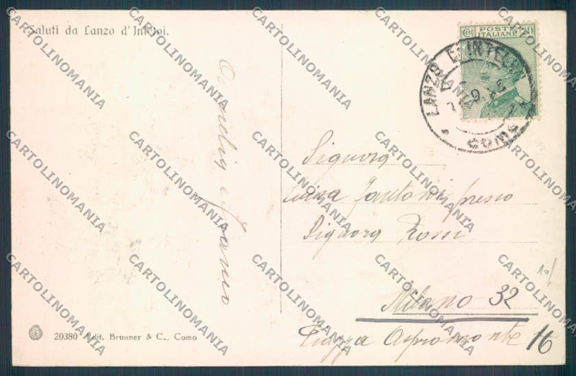Como Lanzo d'Intelvi cartolina LQ3071 – retro