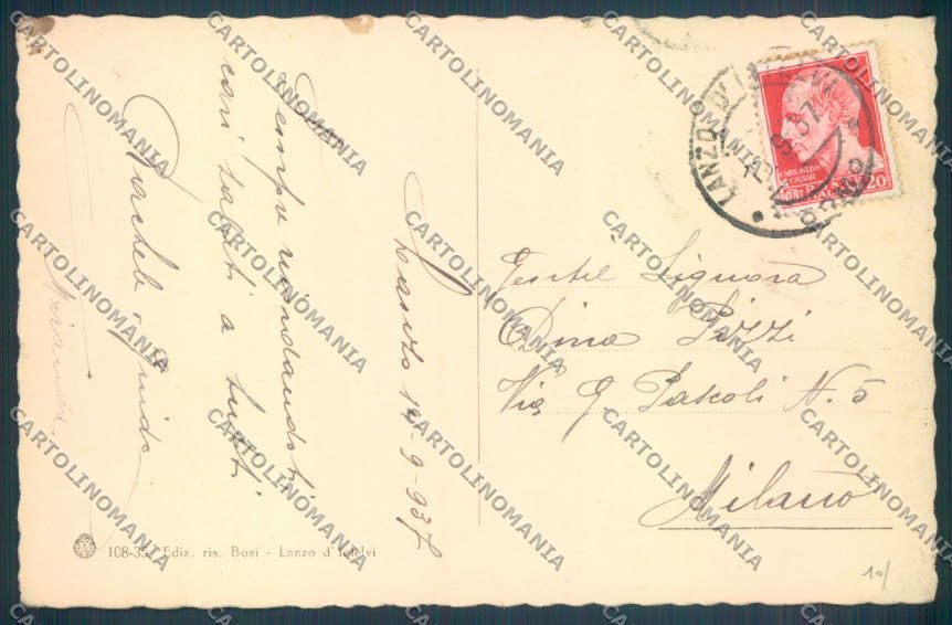 Como Lanzo d'Intelvi cartolina LQ3081 – retro