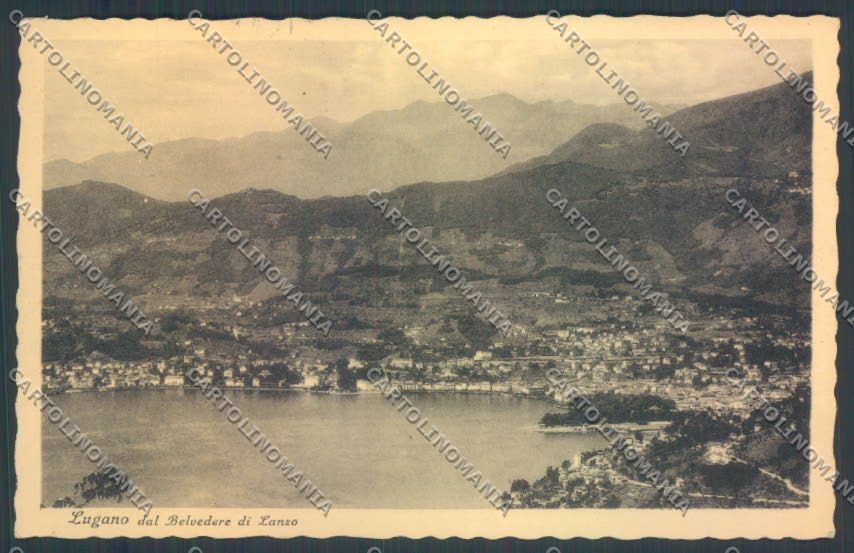Como Lanzo d'Intelvi Lugano PIEGHINA cartolina LQ3082 – fronte