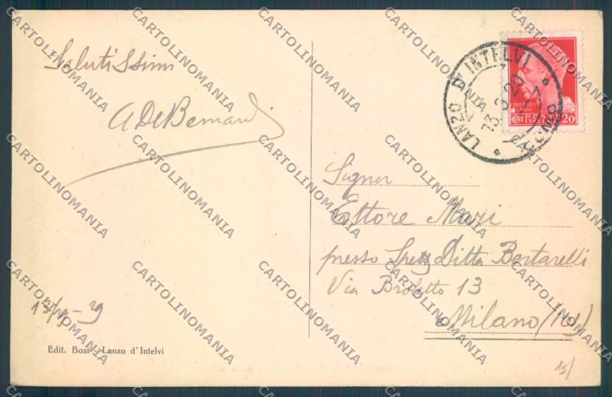 Como Lanzo d'Intelvi cartolina LQ3091 – retro