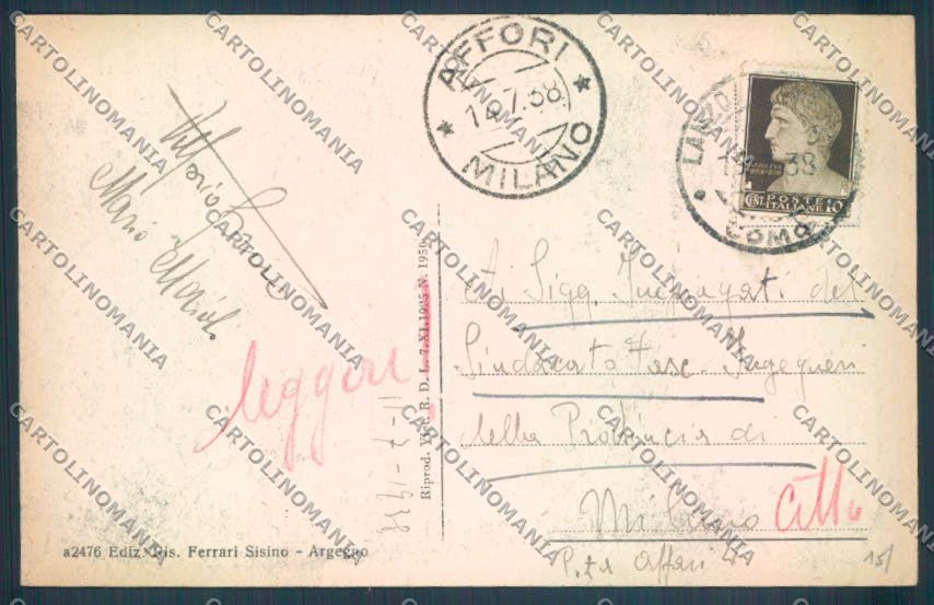 Como Lanzo d'Intelvi cartolina LQ3110 – retro