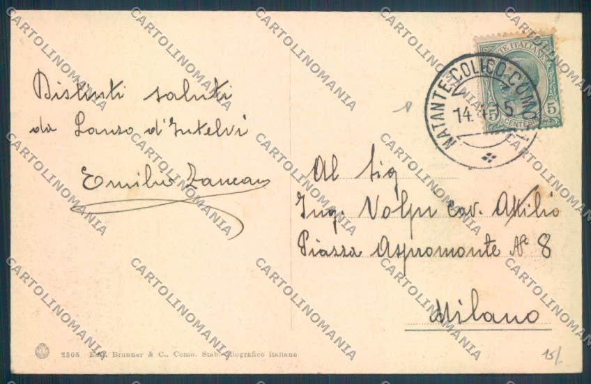 Como Lanzo d'Intelvi cartolina LQ3118 – retro
