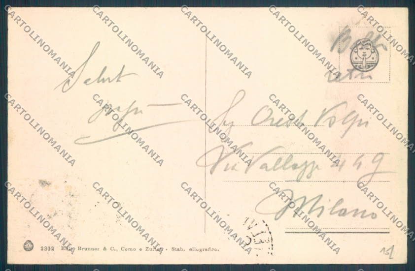 Como Lanzo d'Intelvi Lugano cartolina LQ3125 – retro
