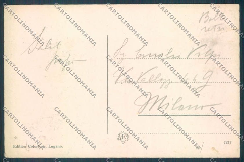 Como Lanzo d'Intelvi Funicolare cartolina LQ3148 – retro