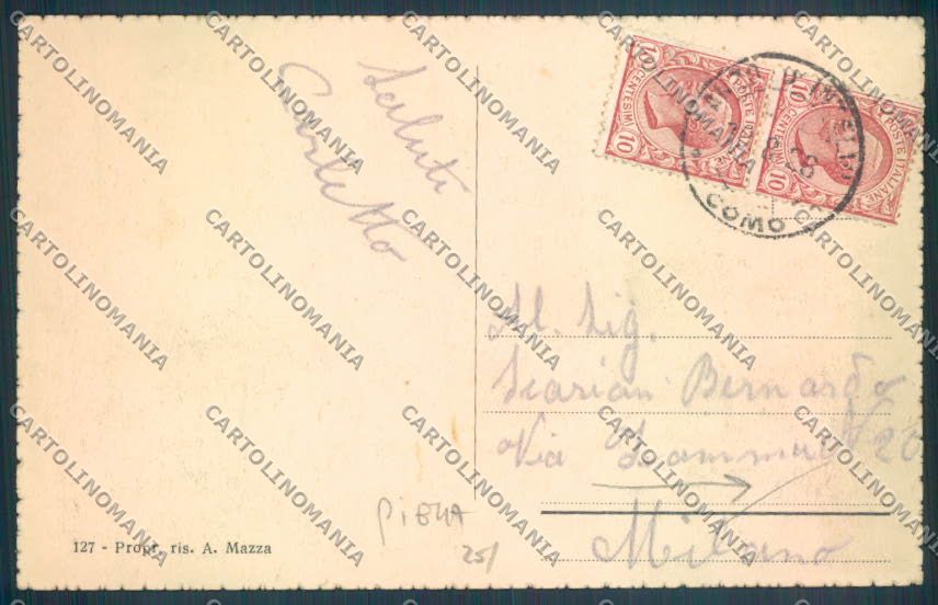 Como Lanzo d'Intelvi PIEGA cartolina LQ3198 – retro