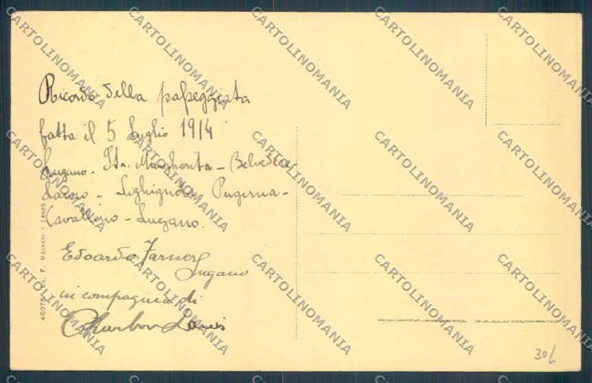 Como Lanzo d'Intelvi cartolina LQ3206 – retro