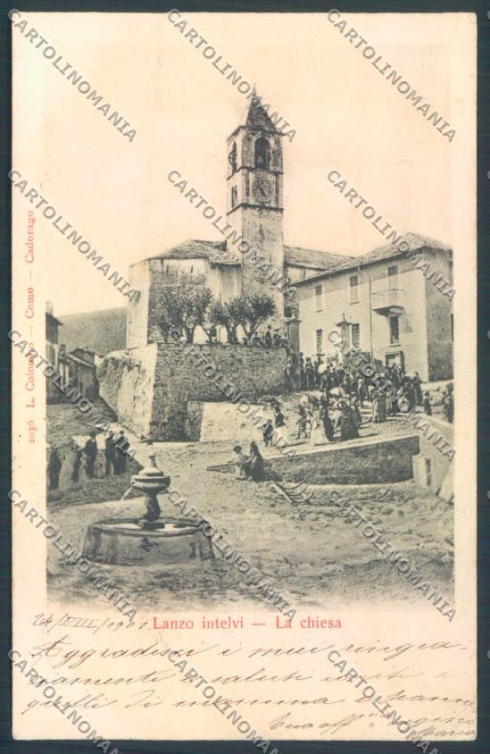 Como Lanzo d'Intelvi PIEGHINE cartolina LQ3210 – fronte
