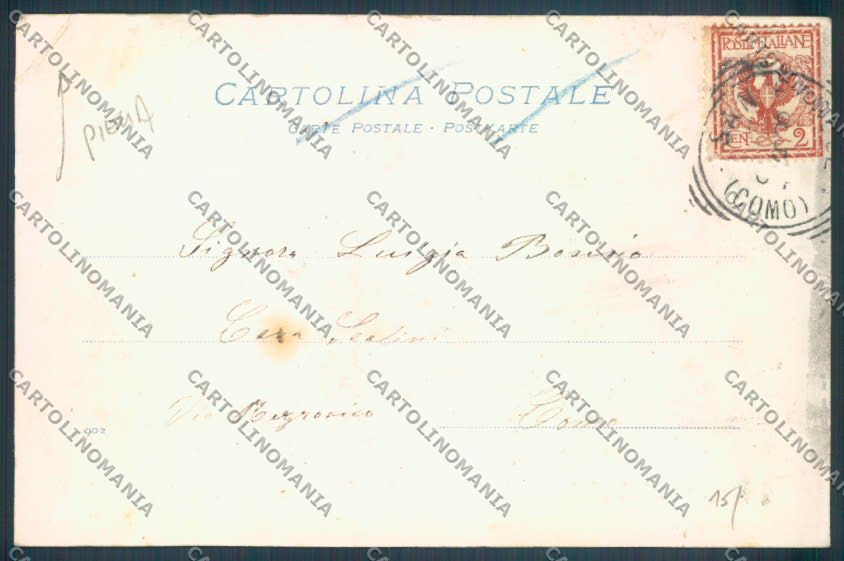 Como San Fedele d'Intelvi PIEGA cartolina LQ3238 – retro