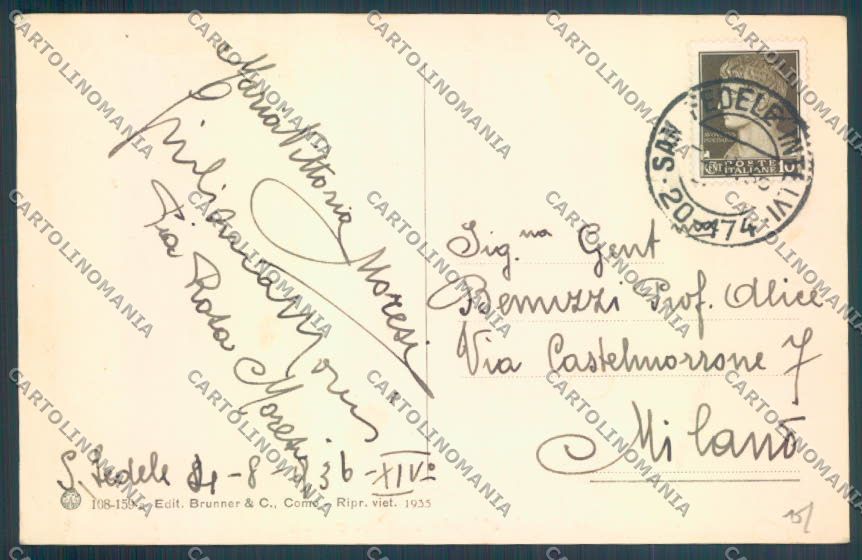 Como San Fedele d'Intelvi cartolina LQ3248 – retro