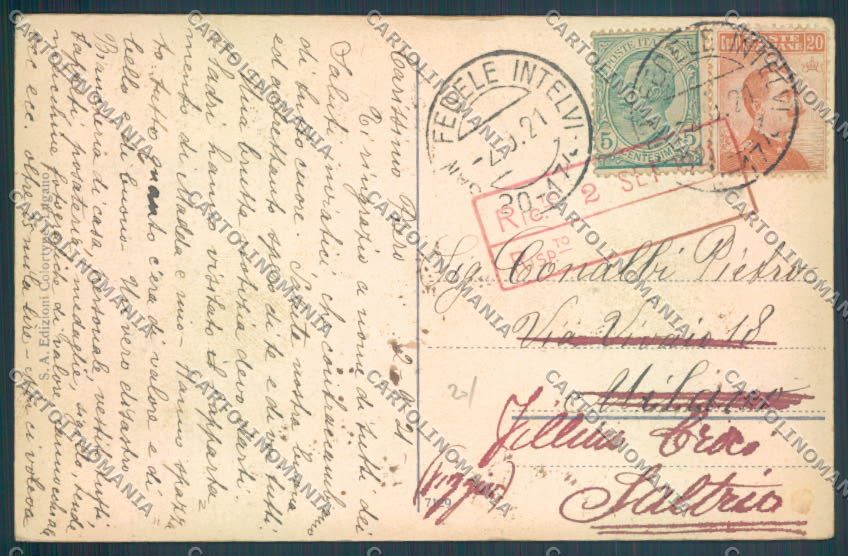Como San Fedele d'Intelvi cartolina LQ3276 – retro