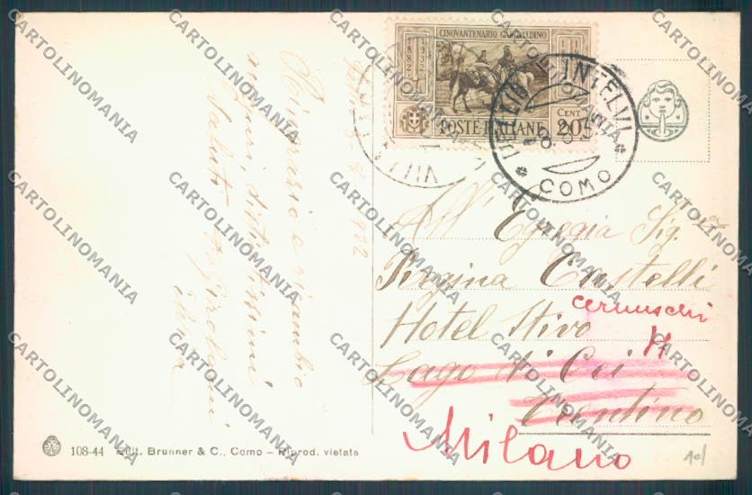 Como Pellio Intelvi cartolina LQ3295 – retro