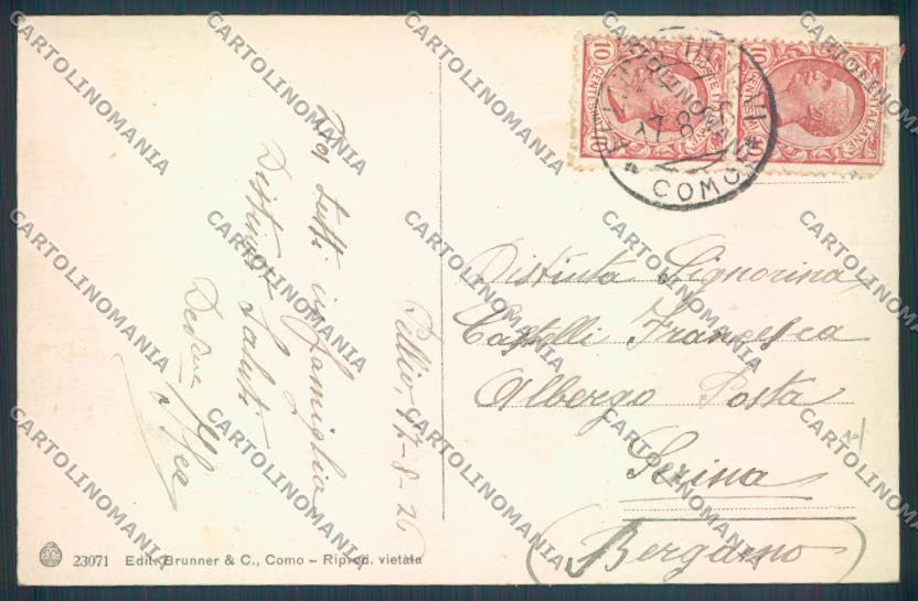 Como Pellio Intelvi cartolina LQ3296 – retro