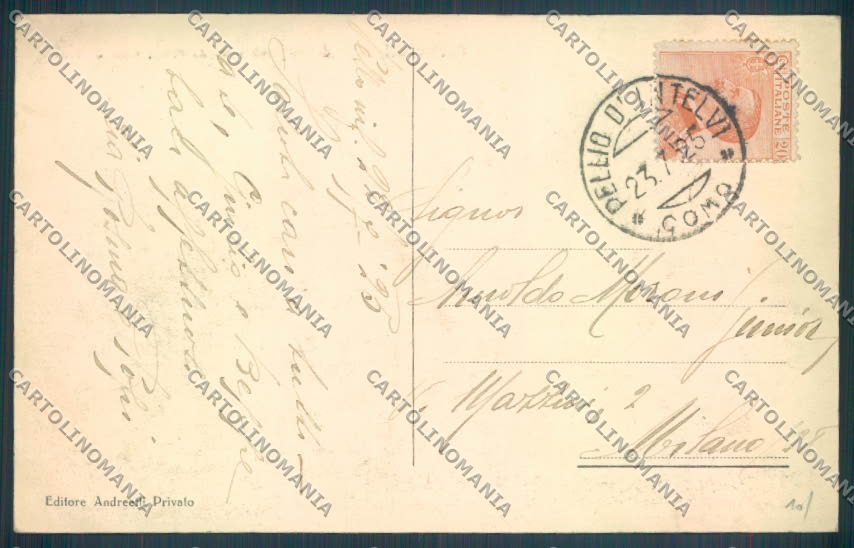 Como Pellio Intelvi cartolina LQ3297 – retro