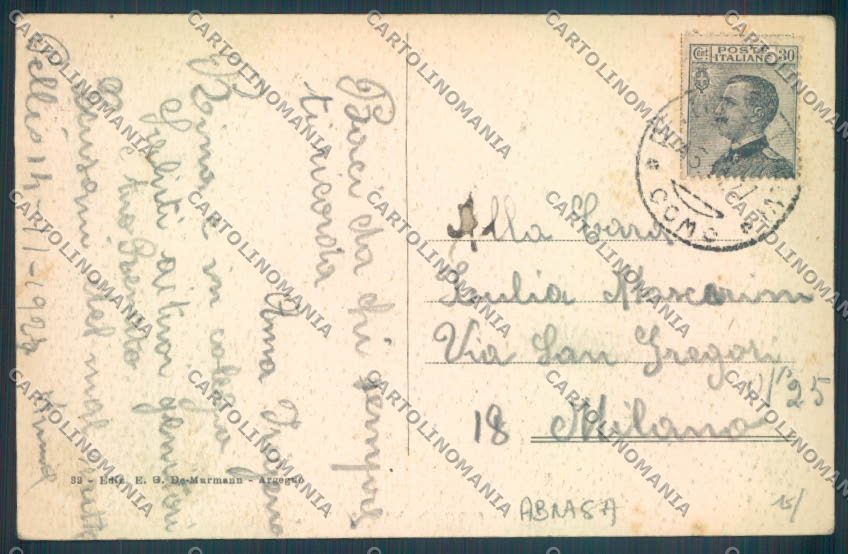 Como Pellio Intelvi ABRASA cartolina LQ3308 – retro