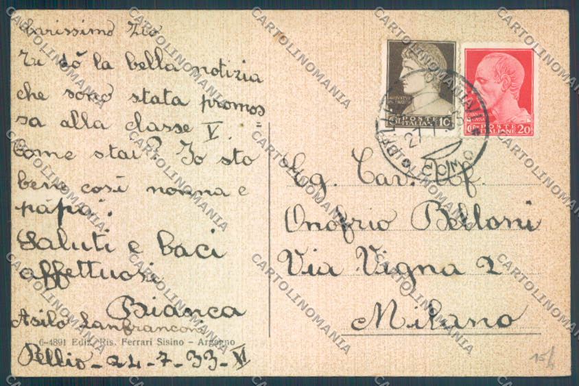 Como Pellio Intelvi cartolina LQ3311 – retro