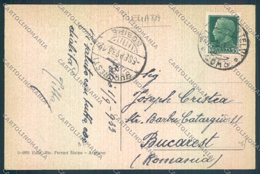 Como Pellio Intelvi PIEGATA cartolina LQ3315 – retro