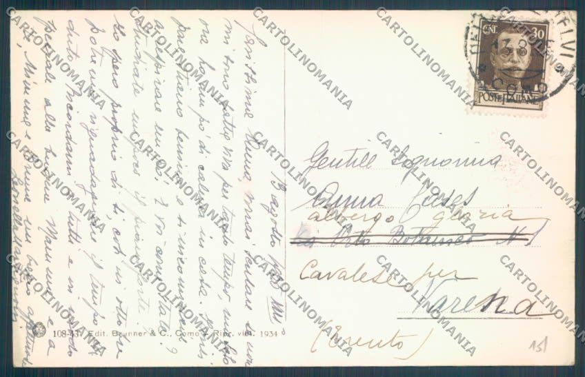 Como Pellio Intelvi cartolina LQ3317 – retro