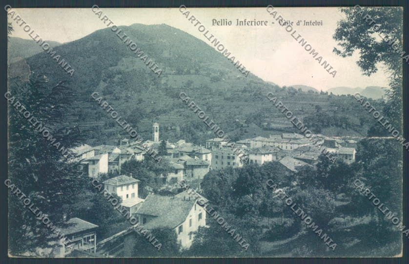Como Pellio Intelvi PIEGATA cartolina LQ3319 – fronte
