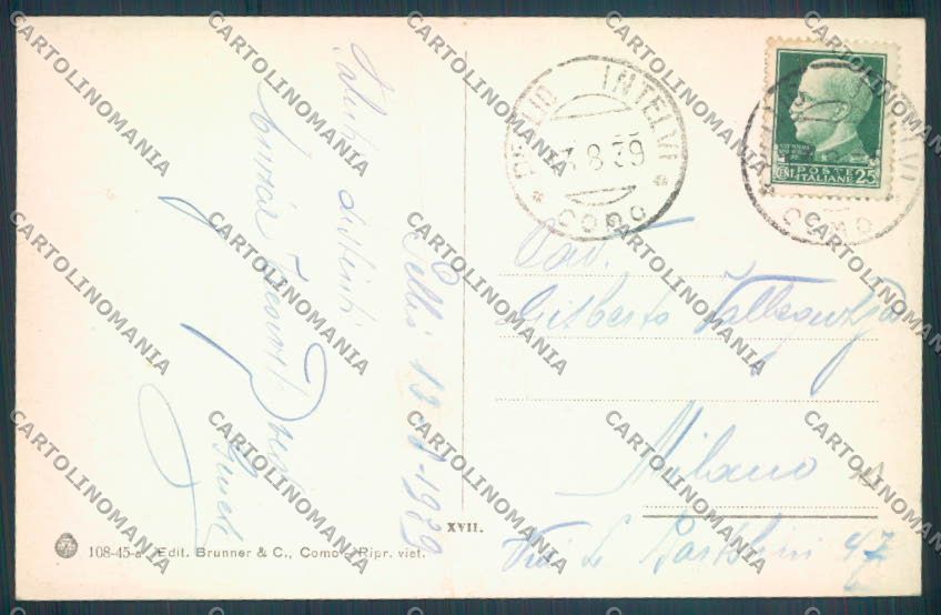 Como Pellio Intelvi cartolina LQ3320 – retro
