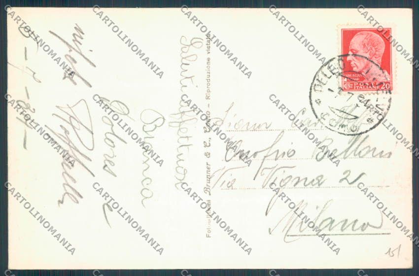 Como Pellio Intelvi Foto cartolina LQ3325 – retro