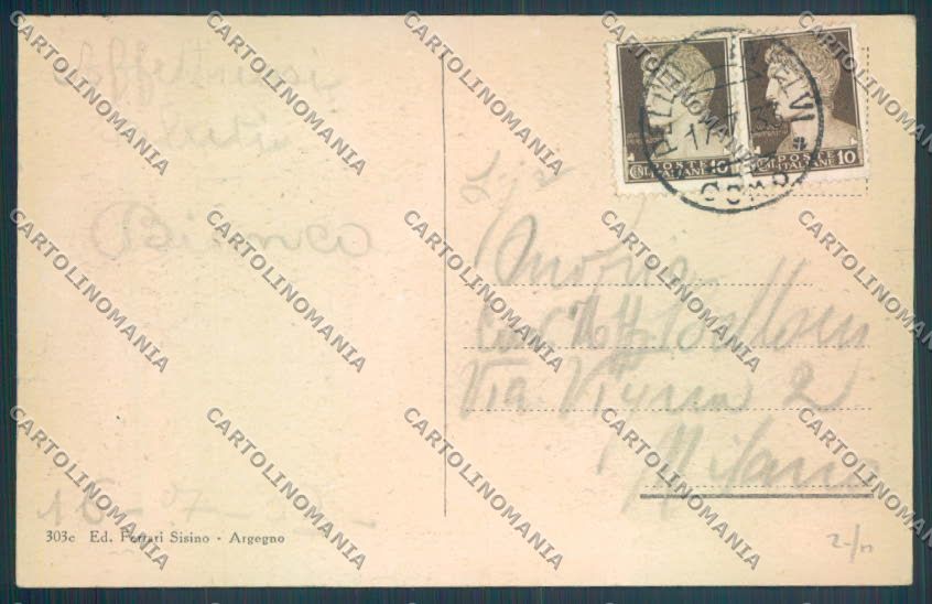 Como Pellio Intelvi cartolina LQ3327 – retro