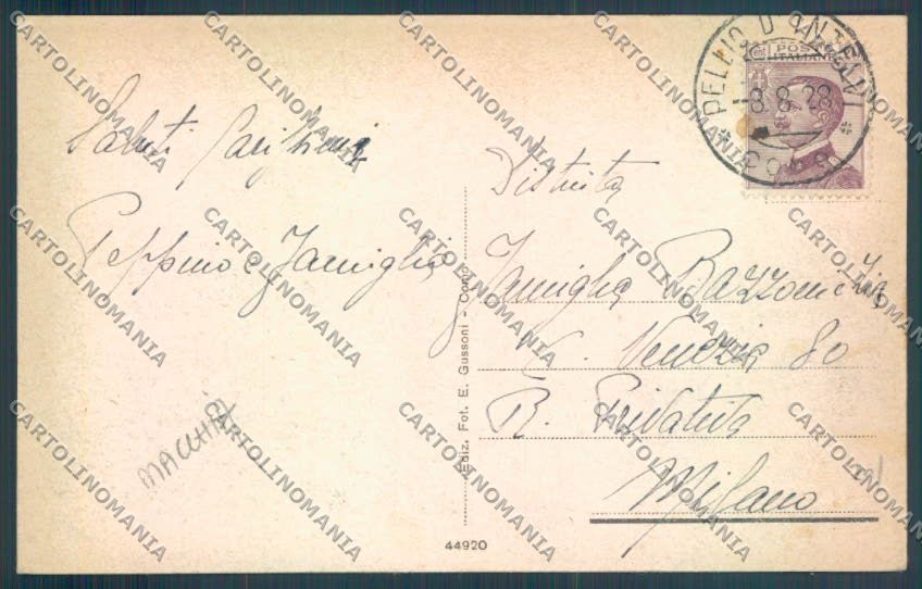 Como Pellio Intelvi Saluti da MACCHIA cartolina LQ3336 – retro