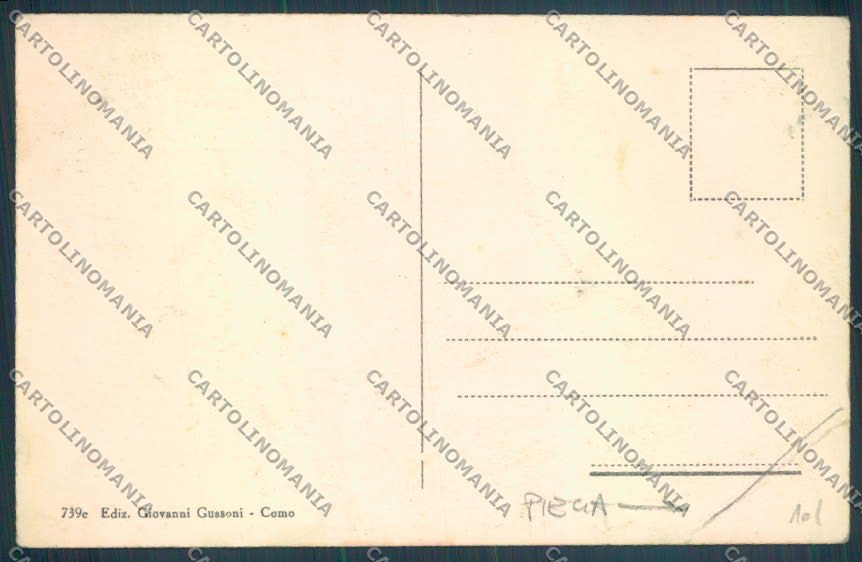 Como Schignano Occagno PIEGA cartolina LQ3347 – retro