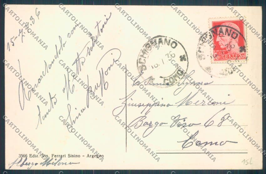 Como Schignano cartolina LQ3348 – retro