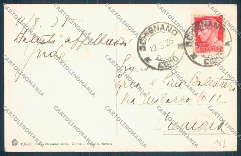 Como Schignano cartolina LQ3356 – retro