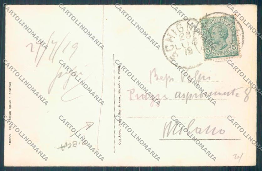Como Schignano PIEGA cartolina LQ3362 – retro