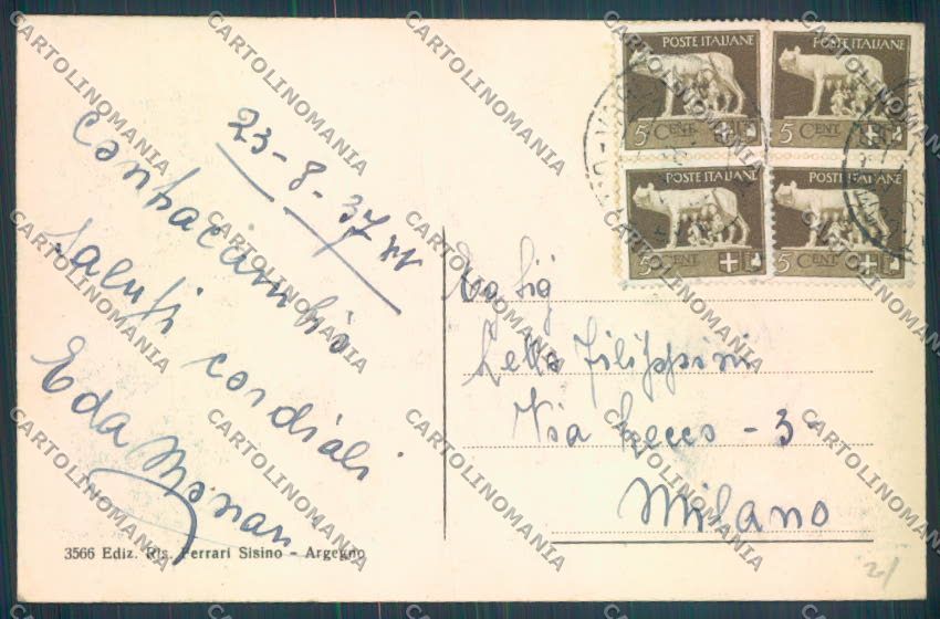 Como Schignano cartolina LQ3364 – retro