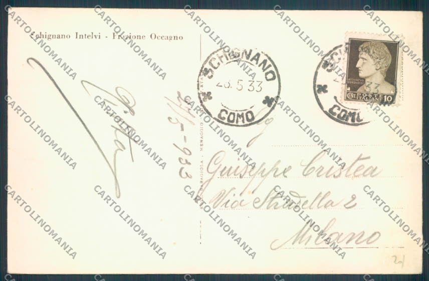 Como Schignano cartolina LQ3371 – retro