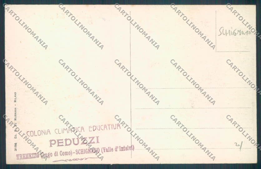 Como Schignano Retegno cartolina LQ3375 – retro