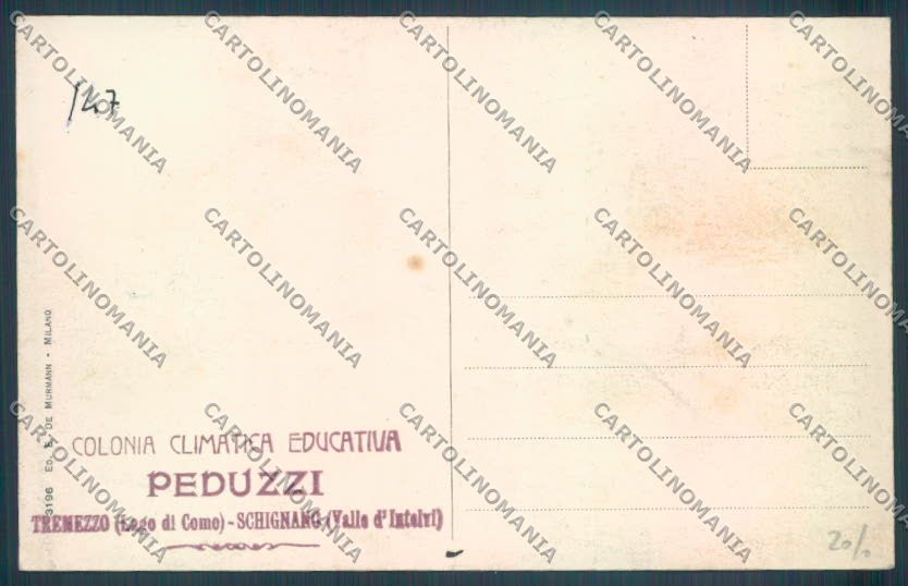 Como Schignano Retegno cartolina LQ3378 – retro