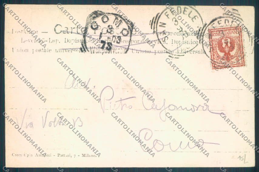 Como Ramponio cartolina LQ3408 – retro