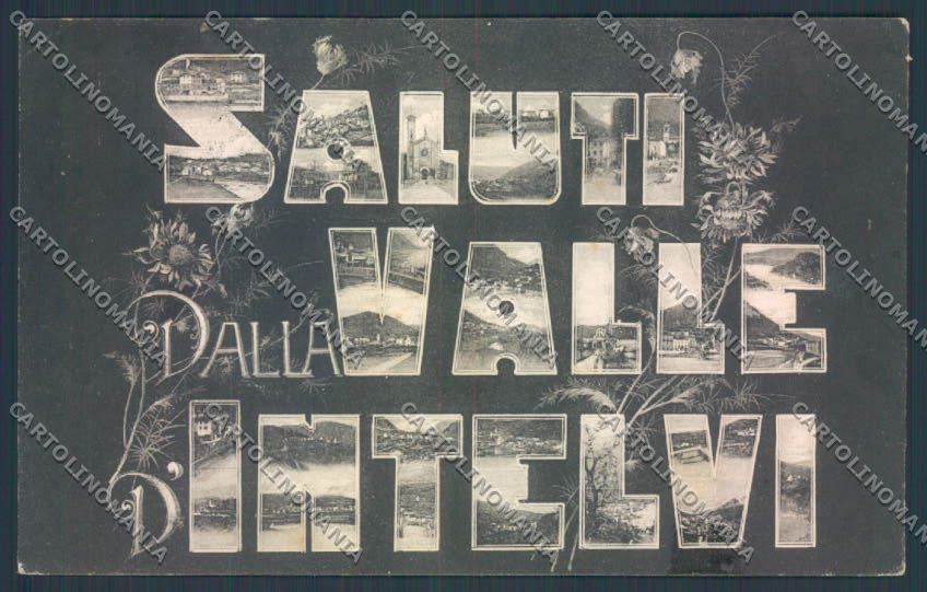 Como Valle d'Intelvi Saluti da PIEGATA cartolina LQ3418 – fronte