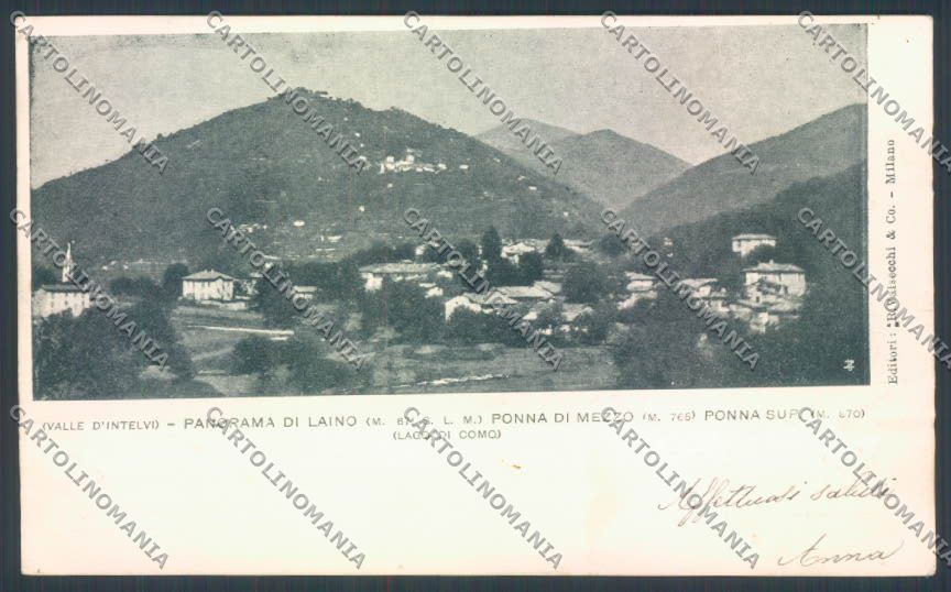 Como Laino cartolina LQ3437 – fronte