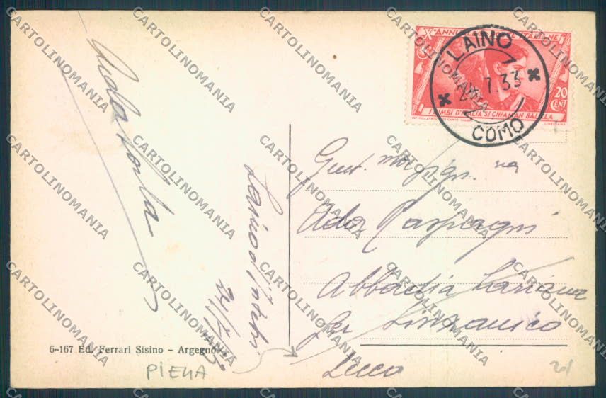 Como Laino cartolina LQ3442 – retro