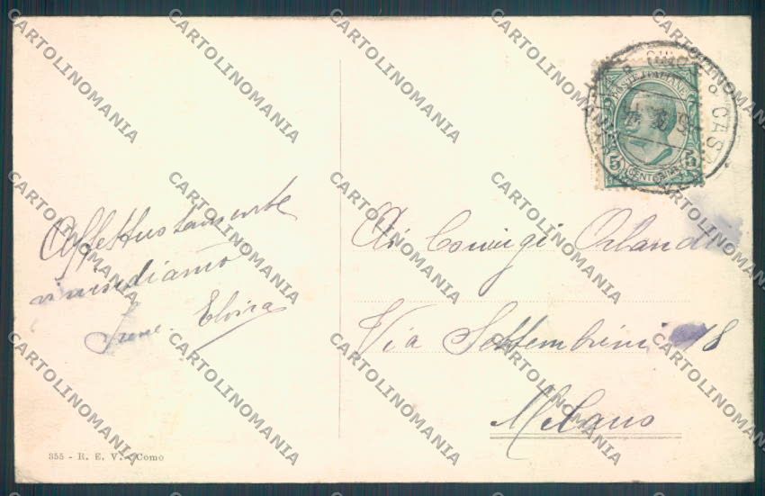 Como Casasco d'Intelvi Saluti da cartolina LQ3444 – retro