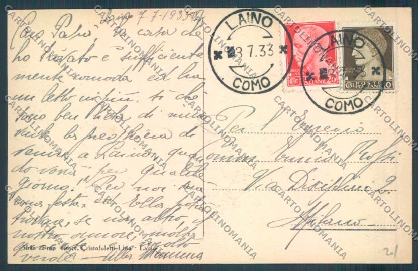 Como Laino cartolina LQ3450 – retro
