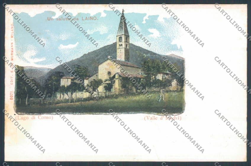Como Laino Saluti da cartolina LQ3452 – fronte