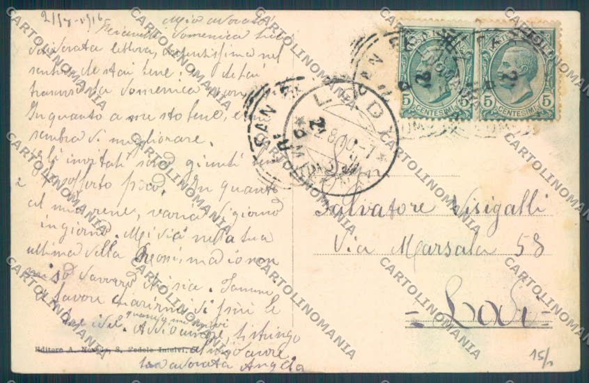 Como Casasco d'Intelvi cartolina LQ3458 – retro