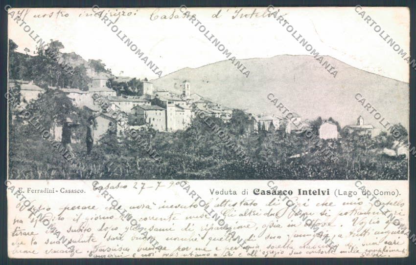 Como Casasco d'Intelvi cartolina LQ3459 – fronte