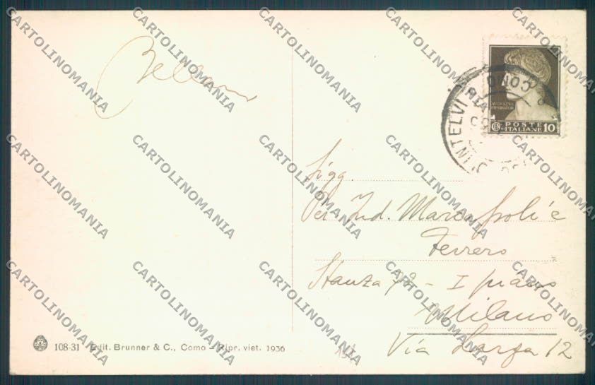 Como Casasco d'Intelvi cartolina LQ3464 – retro