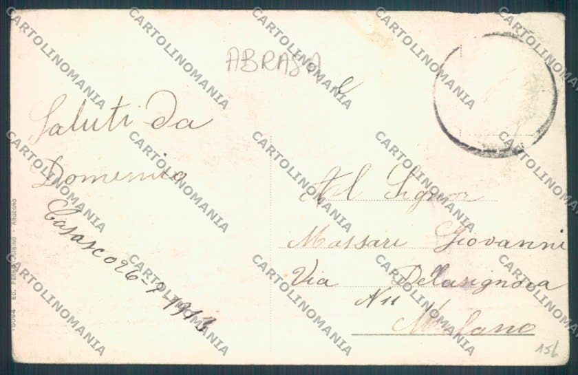 Como Casasco d'Intelvi ABRASA cartolina LQ3465 – retro