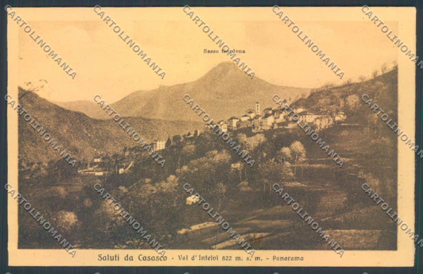 Como Casasco d'Intelvi Saluti da cartolina LQ3470 – fronte
