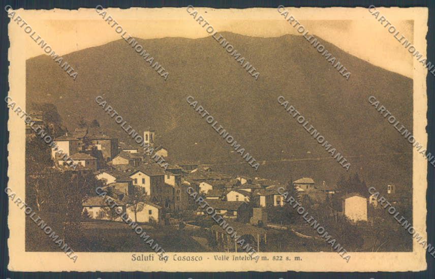 Como Casasco d'Intelvi Saluti da cartolina LQ3472 – fronte