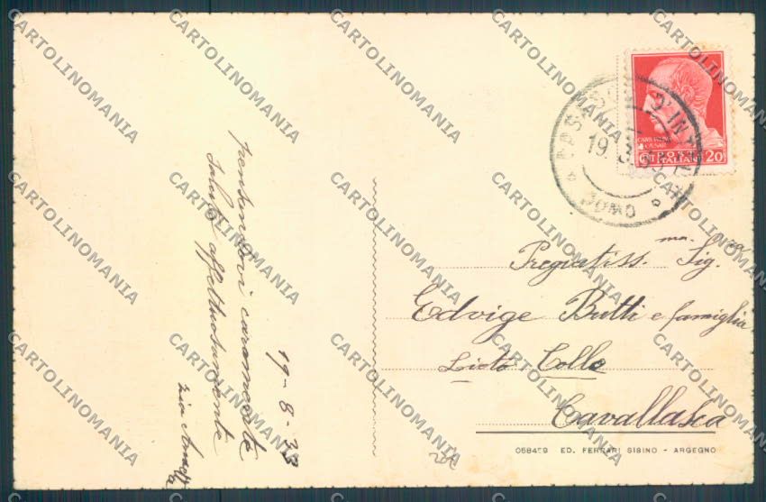 Como Casasco d'Intelvi cartolina LQ3479 – retro