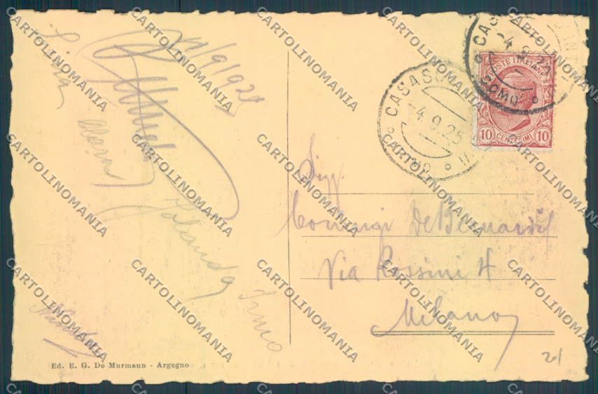 Como Casasco d'Intelvi Saluti da cartolina LQ3480 – retro